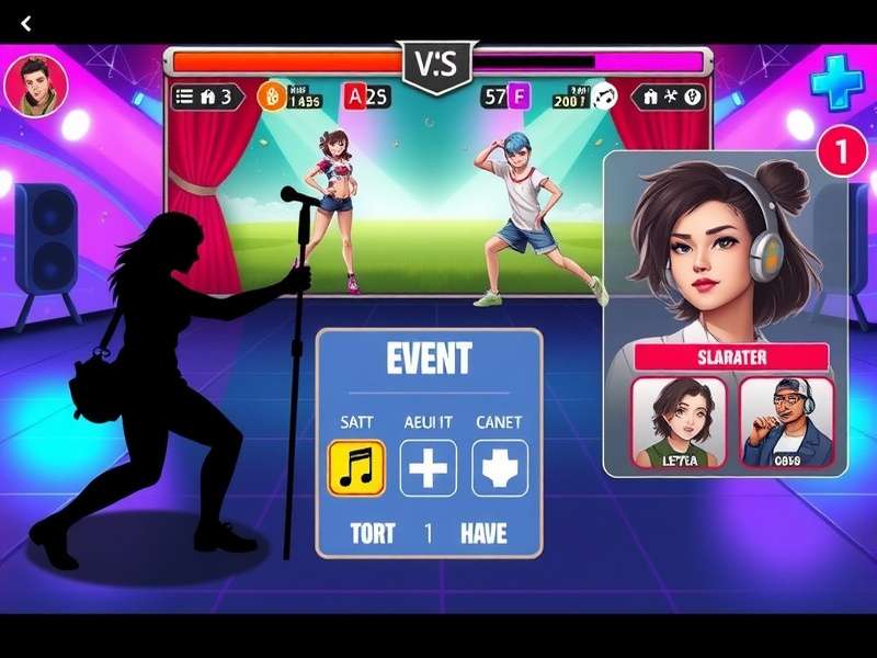 Rhythmic Rivalry Royale character customization screen